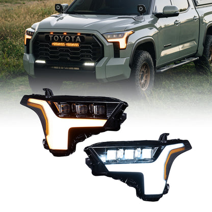 2022-2026 Toyota Tundra and 2023-2026 Sequoia LED Reflector Headlights (pair)