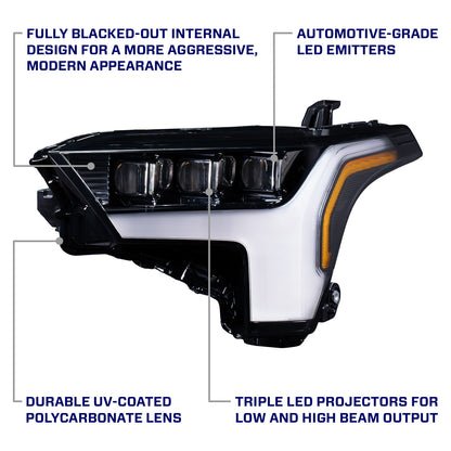 2022-2026 Toyota Tundra and 2023-2026 Sequoia LED Reflector Headlights (pair)