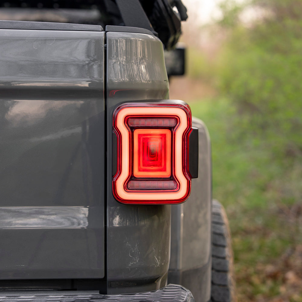 2020-2026 Jeep Gladiator LED Tail Lights Red (pair)