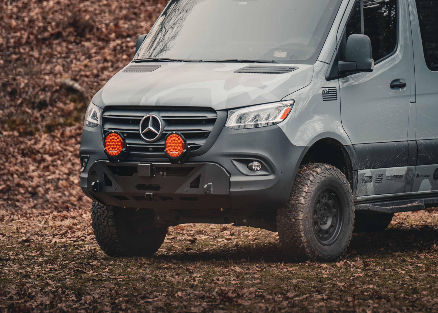 Mercedes Sprinter (2019+) Scout Front Bumper [No Bull Bar] - Backwoods Adventure Mods