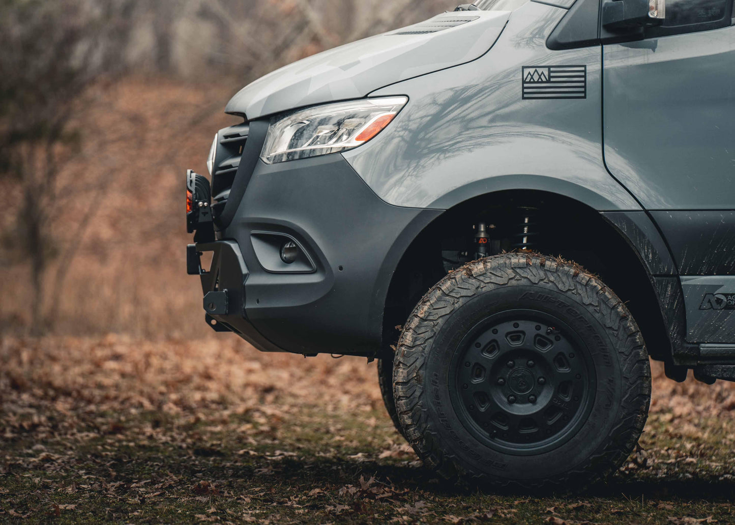 Mercedes Sprinter (2019+) Scout Front Bumper [No Bull Bar] - Backwoods Adventure Mods