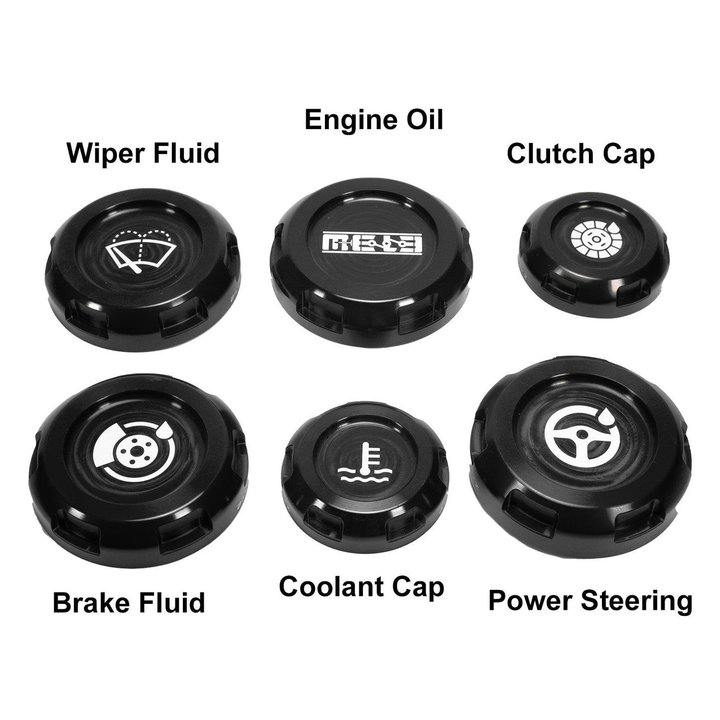 MeLe x Billetworkz Subaru Engine Bay Cap Set For 2008-2014 WRX/STI