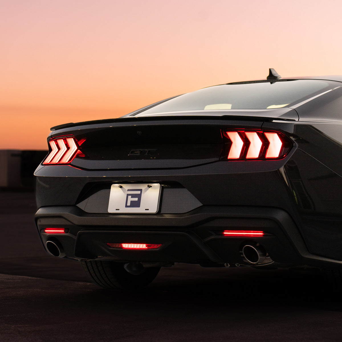 2018+ Mustang LED Rear Reflector Red (pair)