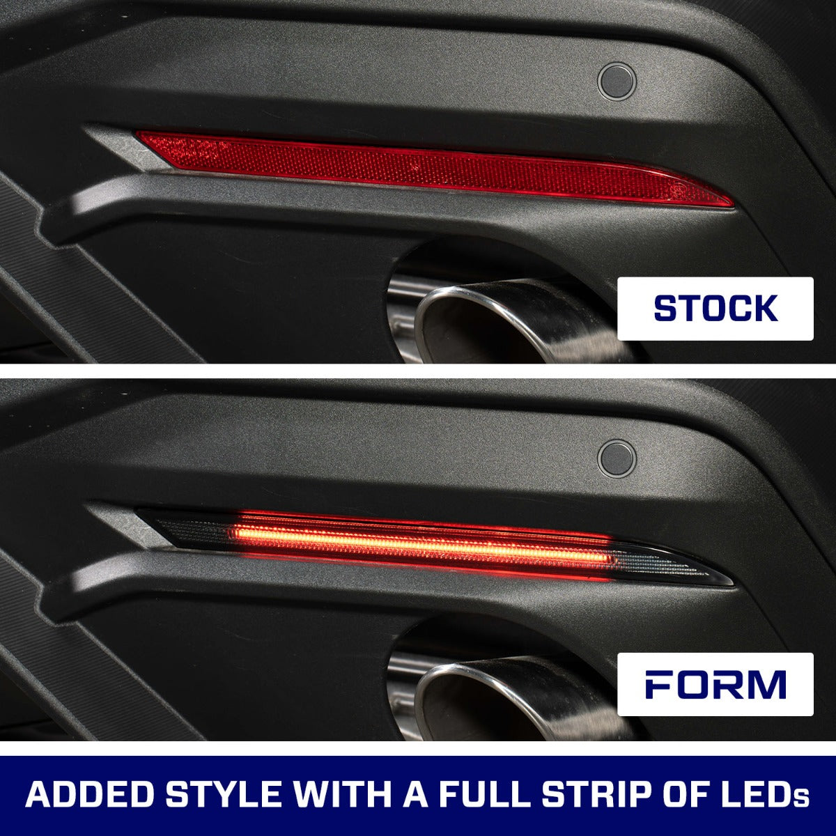 2024+ Mustang LED Rear Reflector Smoked (pair)