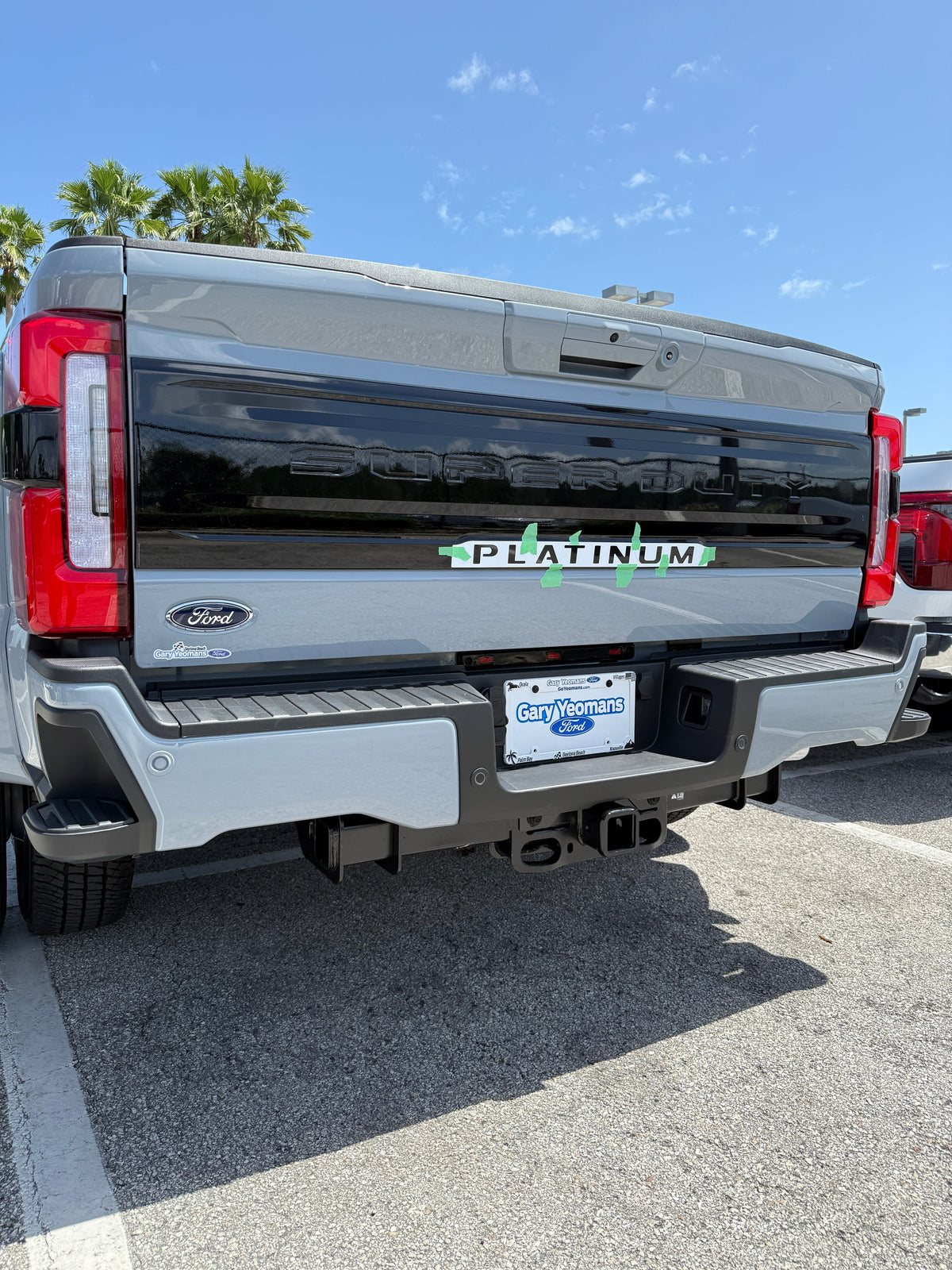 Platinum Tailgate Lettering Kit Fits 2025-2027 Ford Super Duty Platinum