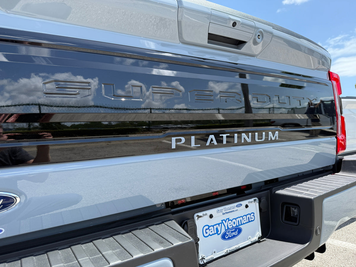 Platinum Tailgate Lettering Kit Fits 2025-2027 Ford Super Duty Platinum