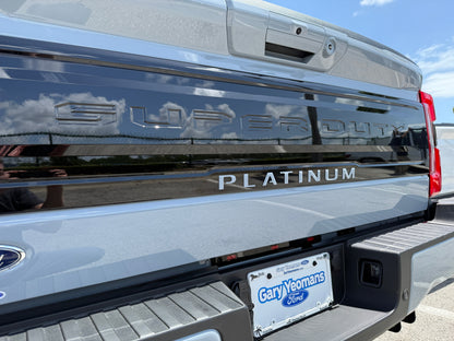 Platinum Tailgate Lettering Kit Fits 2025-2027 Ford Super Duty Platinum