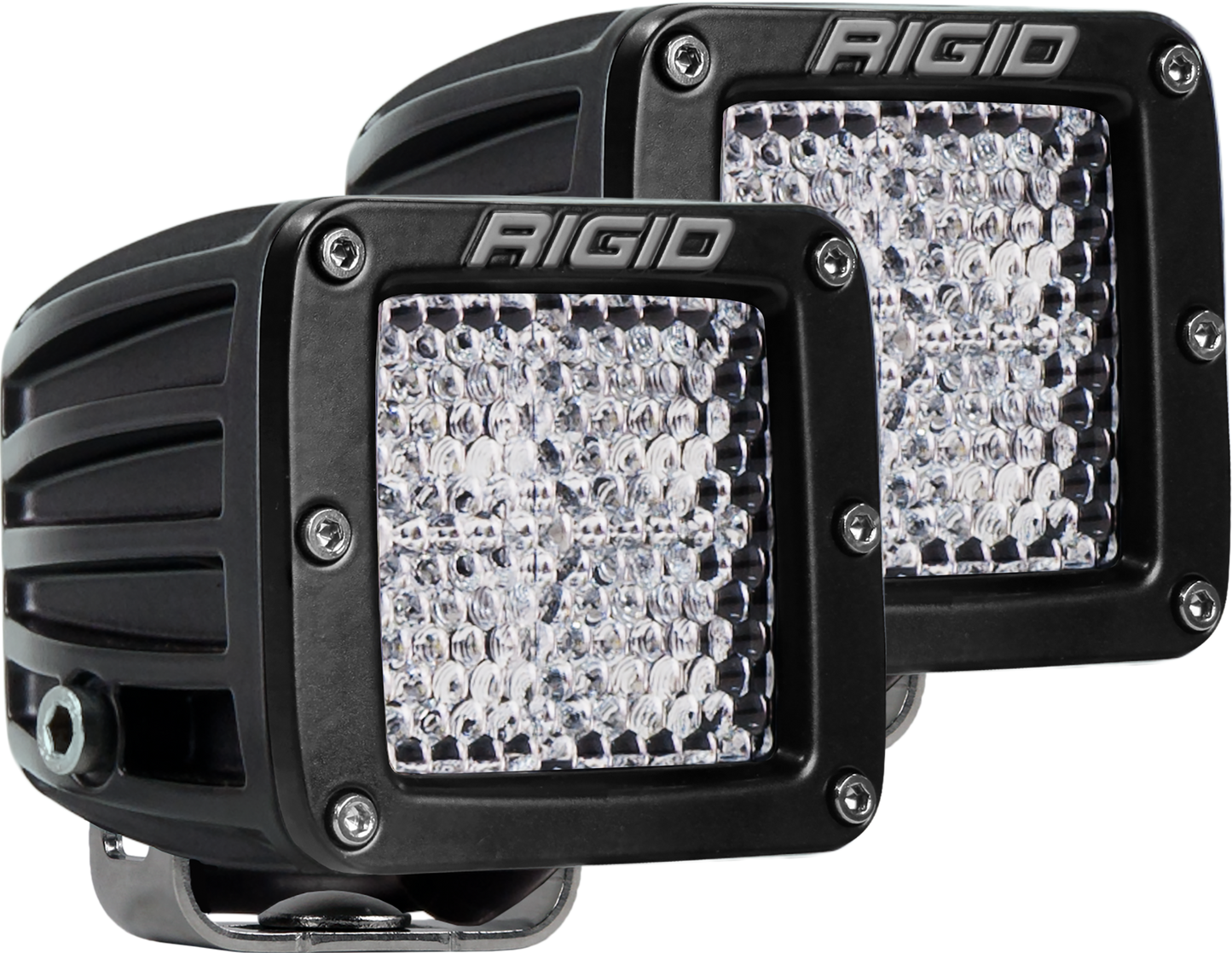 Diffused Surface Mount Black Pair D-Series Pro RIGID Industries