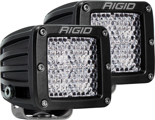 Diffused Surface Mount Black Pair D-Series Pro RIGID Industries