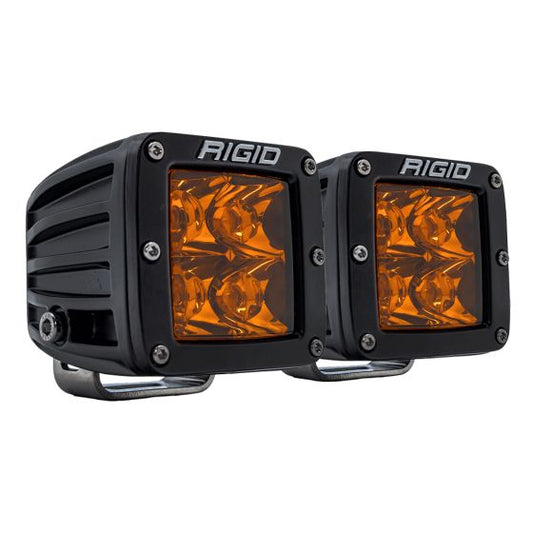 D-Series Spot with Amber PRO Lens Pair Rigid Industries