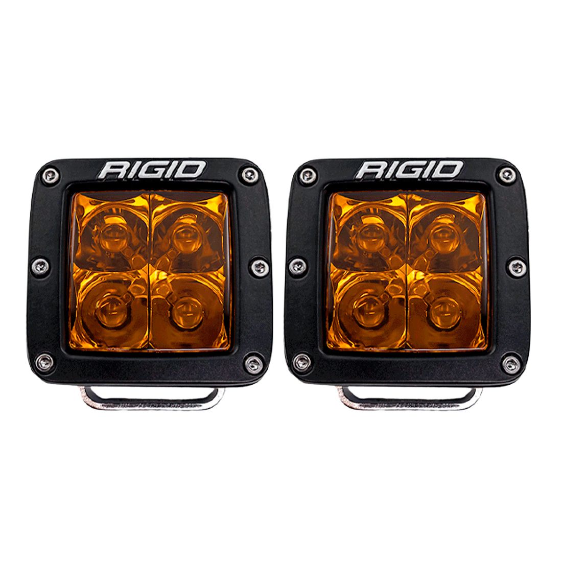 D-Series Spot with Amber PRO Lens Pair Rigid Industries