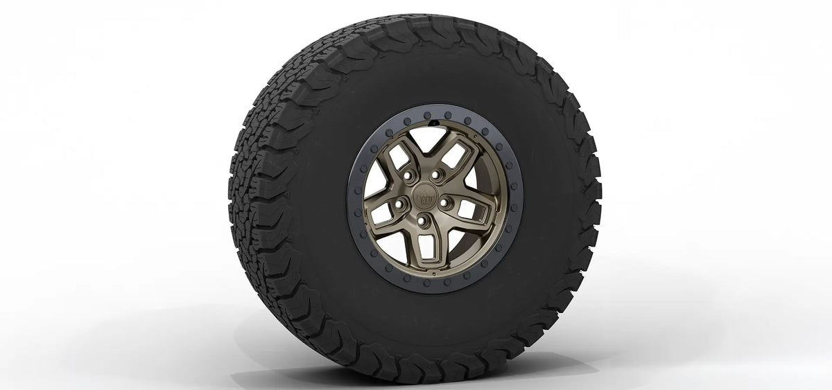 AEV Borah DualSport Wheel for JL Wrangler and JT Gladiator +25mm (JL/JT) - M10 Onyx