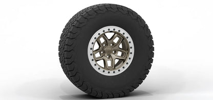 AEV Borah DualSport Wheel for JL Wrangler and JT Gladiator +25mm (JL/JT) - M10 Onyx