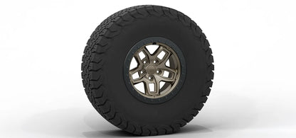 AEV Borah DualSport Wheel for JL Wrangler and JT Gladiator +25mm (JL/JT) - M10 Bronze