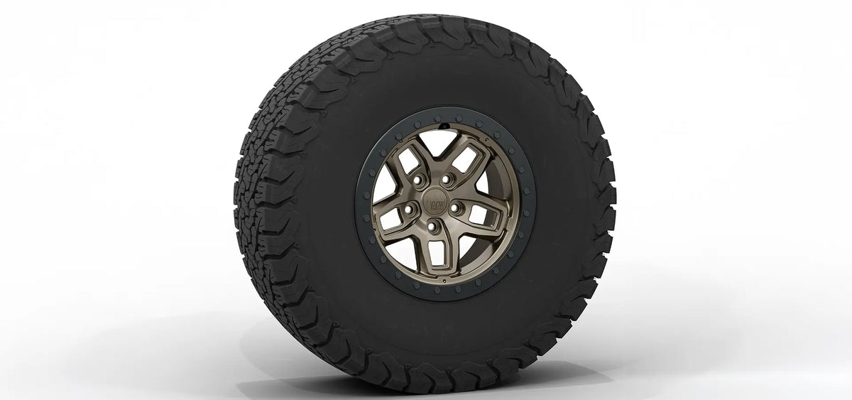 AEV Borah DualSport Wheel for JL Wrangler and JT Gladiator +25mm (JL/JT) - M10 Onyx