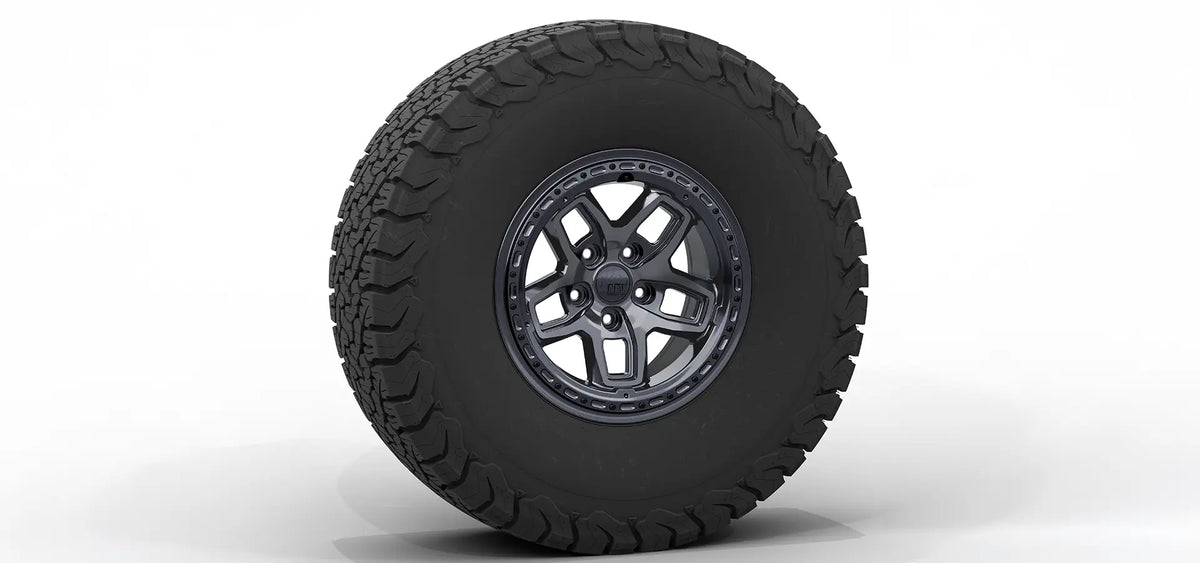 AEV Borah DualSport Wheel for JL Wrangler and JT Gladiator +25mm (JL/JT) - M10 Onyx