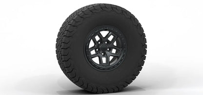 AEV Borah DualSport Wheel for JK/JL Wrangler and JT Gladiator 0mm (JK/JL/JT) - M10 Satin Black