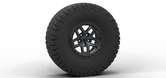 AEV Borah DualSport Wheel for JK/JL Wrangler and JT Gladiator 0mm (JK/JL/JT) - M10 Satin Black