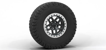 AEV Borah DualSport Wheel for JK/JL Wrangler and JT Gladiator 0mm (JK/JL/JT) - M10 Satin Black