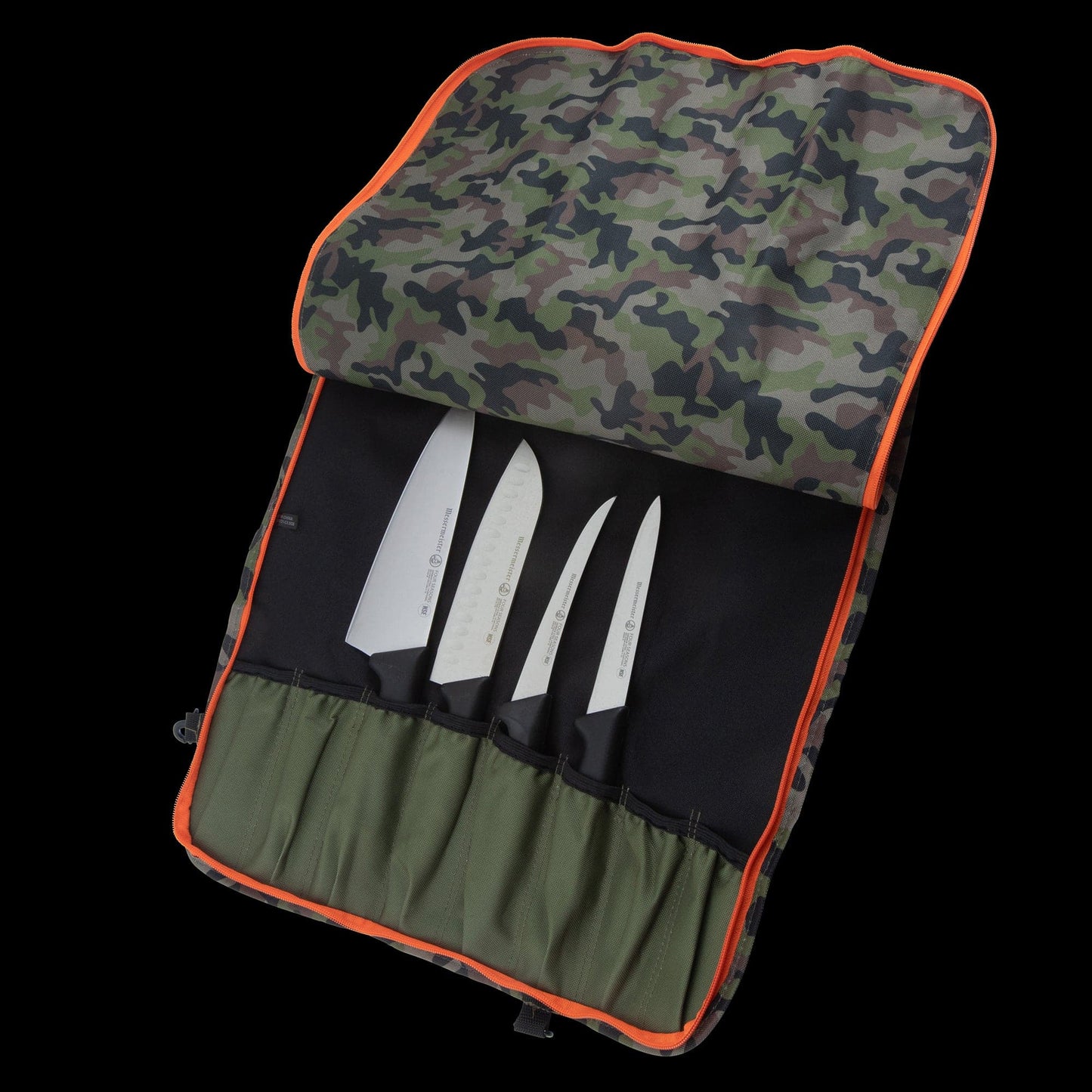Camouflage Knife Roll - 8 Pocket