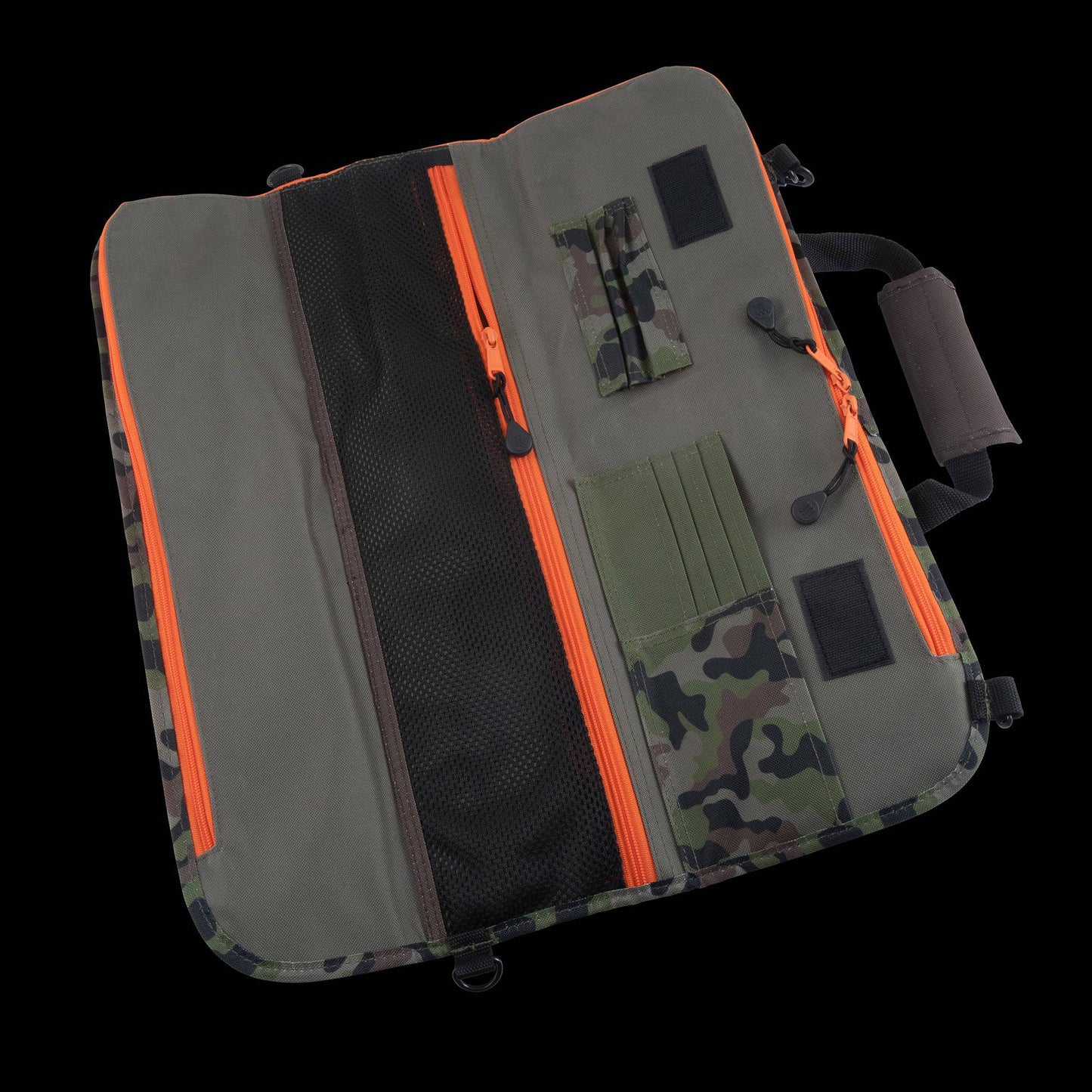 Camouflage Knife Roll - 8 Pocket