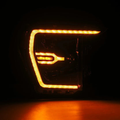 21-23 Ford F150 / 21-23 Ford F150 Raptor LUXX-Series LED Projector Headlights Alpha-Black | AlphaRex