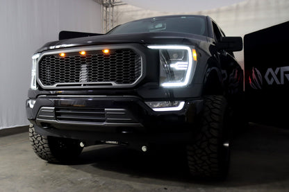 21-23 Ford F150 / 21-23 Ford F150 Raptor LUXX-Series LED Projector Headlights Black | AlphaRex