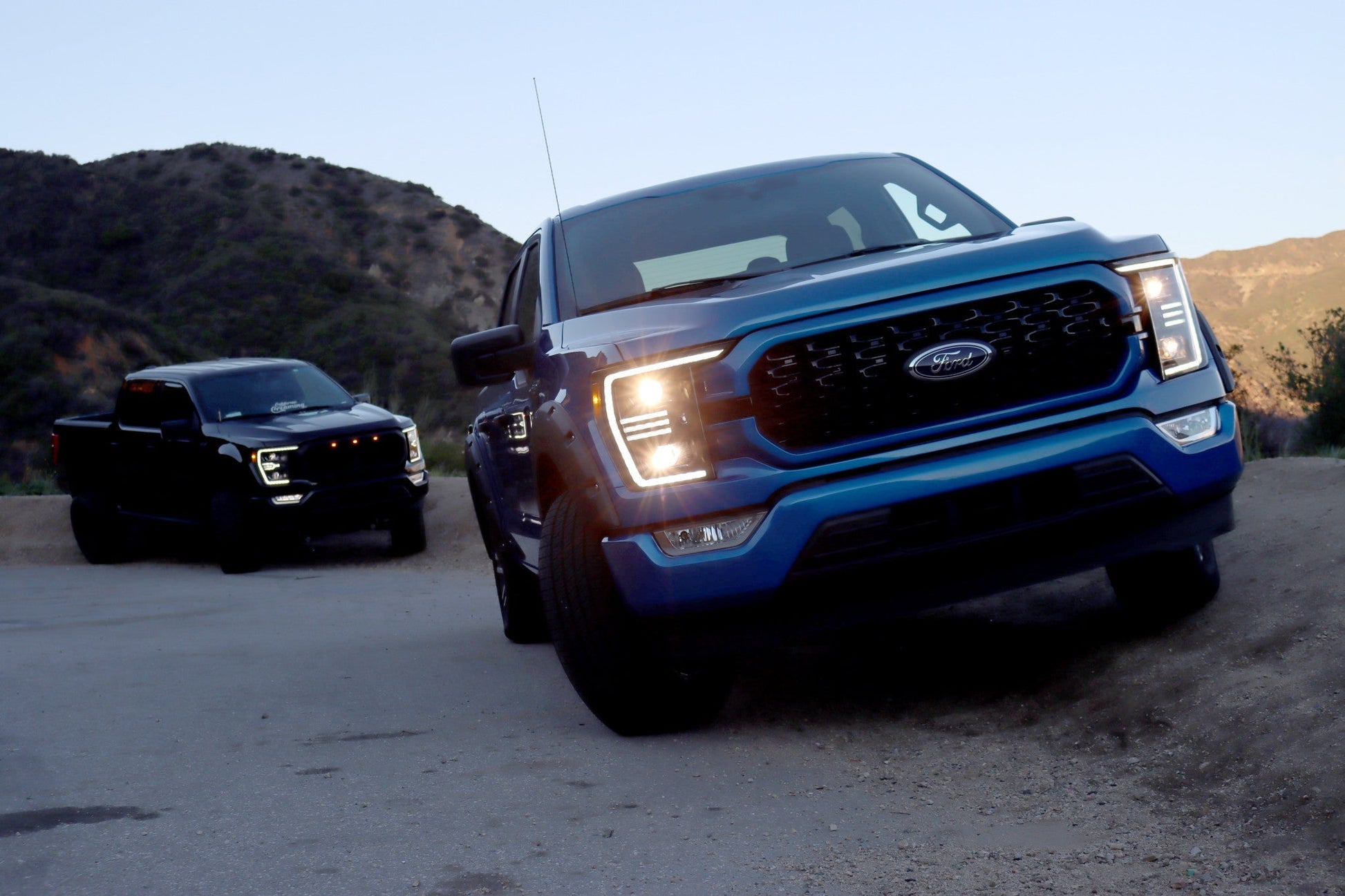 21-23 Ford F150 PRO-Series Halogen Projector Headlights Alpha-Black | AlphaRex