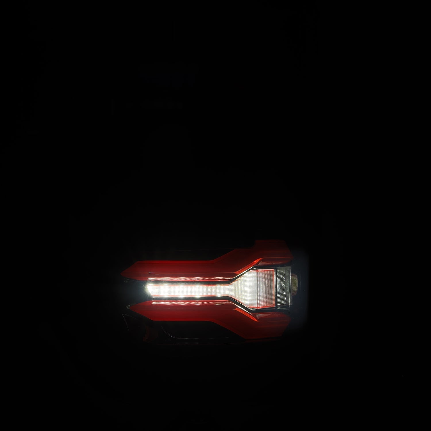 21-23 Ford F150 (with BLIS) LUXX-Series LED Tail Lights Black-Red | AlphaRex