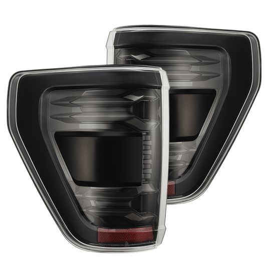 21-23 Ford F150 (wth BLIS) LUXX-Series LED Tail Lights Alpha-Black | AlphaRex