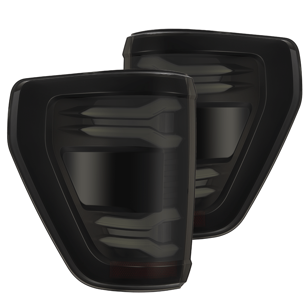 21-23 Ford F150 (wth BLIS) LUXX-Series LED Tail Lights Black | AlphaRex