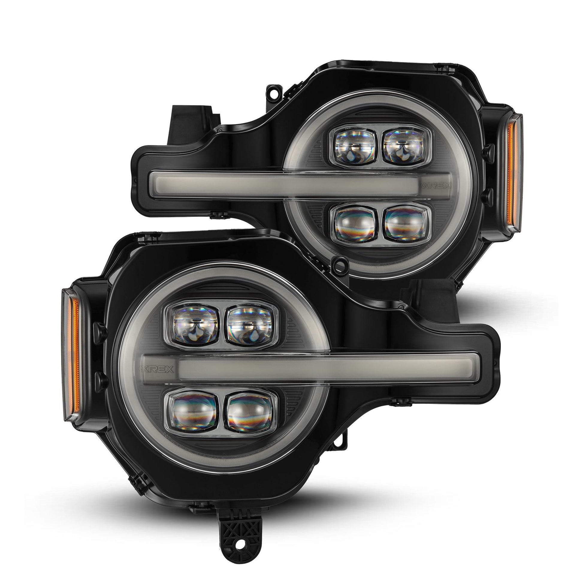 21-25 Ford Bronco / 22-25 Bronco Raptor NOVA-Series LED Projector Headlights Black | AlphaRex