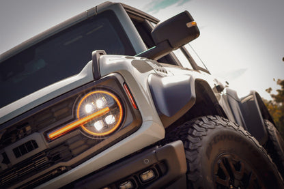 21-25 Ford Bronco / 22-25 Ford Bronco Raptor NOVA-Series LED Projector Headlights Alpha-black | AlphaRex