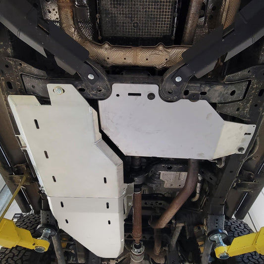 2 Door | Fuel Tank Skid Plate | 21-Present Bronco - 1/4" 5052 Aluminum - Raw Metal