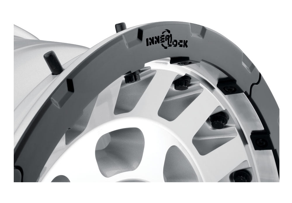 Hammer Pro 17 X 8.5 / 6 X 5.5 0MM Offset 4.75 Inch Back Space Silver Machined W/ Black Ring, ICON Alloys