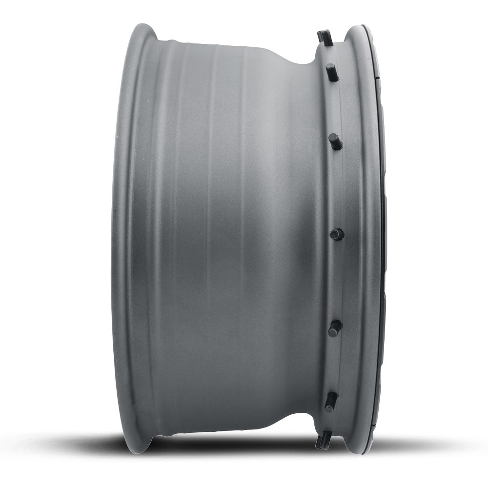 Hammer Pro 17 X 8.5 / 6 X 5.5 25MM Offset 5.75 Inch Back Space Charcoal W/ Black Ring, ICON Alloys