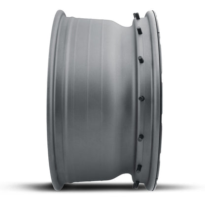 Hammer Pro 17 X 8.5 / 6 X 5.5 25MM Offset 5.75 Inch Back Space Charcoal W/ Black Ring, ICON Alloys