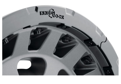 Hammer Pro 17 X 8.5 / 6 X 5.5 25MM Offset 5.75 Inch Back Space Charcoal W/ Black Ring, ICON Alloys