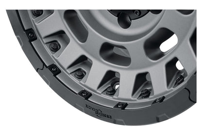 Hammer Pro 17 X 8.5 / 6 X 5.5 25MM Offset 5.75 Inch Back Space Charcoal W/ Black Ring, ICON Alloys