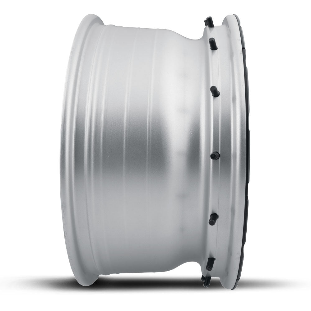 Hammer Pro 17 X 8.5 / 6 X 5.5 25MM Offset 5.75 Inch Back Space Silver Machined W/ Black Ring, ICON Alloys