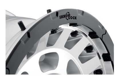 Hammer Pro 17 X 8.5 / 6 X 5.5 25MM Offset 5.75 Inch Back Space Silver Machined W/ Black Ring, ICON Alloys