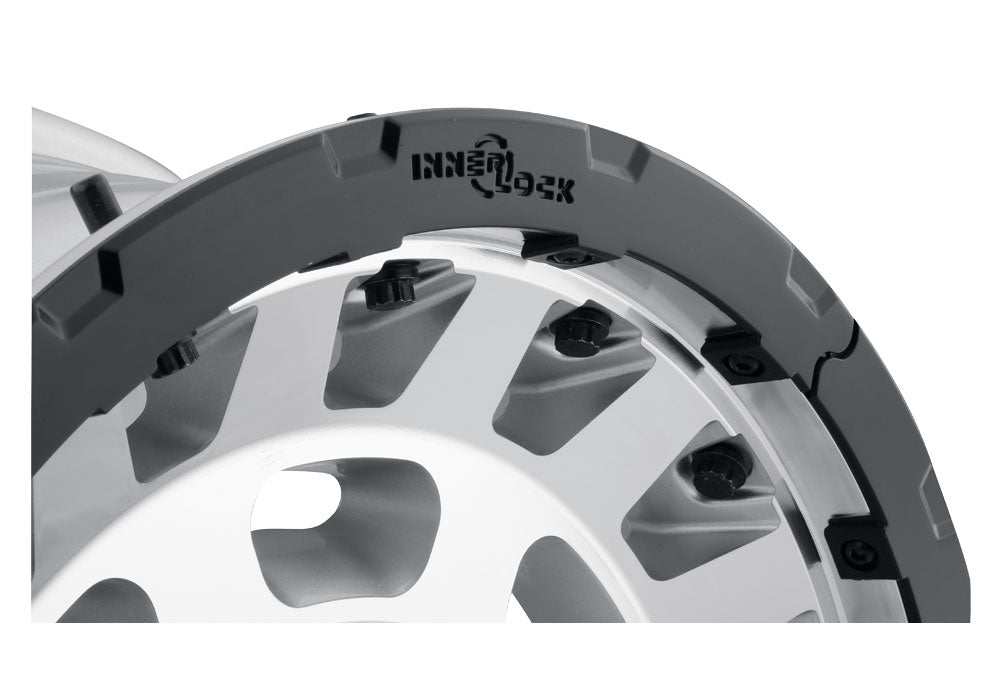 Hammer Pro 17 X 8.5 / 6 X 5.5 25MM Offset 5.75 Inch Back Space Silver Machined W/ Black Ring, ICON Alloys