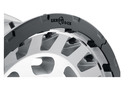 Hammer Pro 17 X 8.5 / 6 X 5.5 25MM Offset 5.75 Inch Back Space Silver Machined W/ Black Ring, ICON Alloys