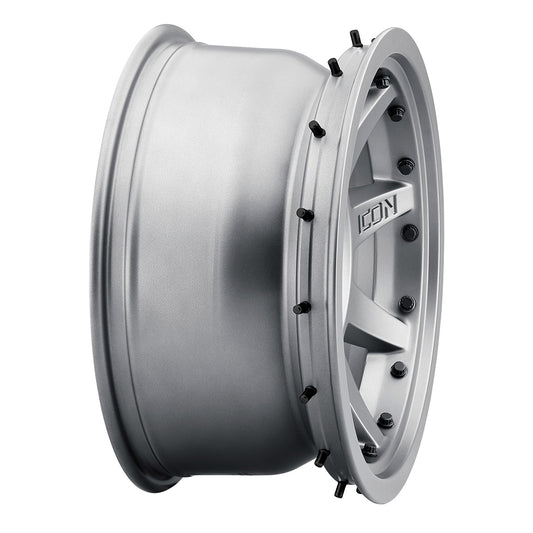 Rebound Pro 17 X 8.5 / 5 X 150 25MM Offset 5.75 Inch Back Space Satin Black 8 Spoke, ICON Alloys