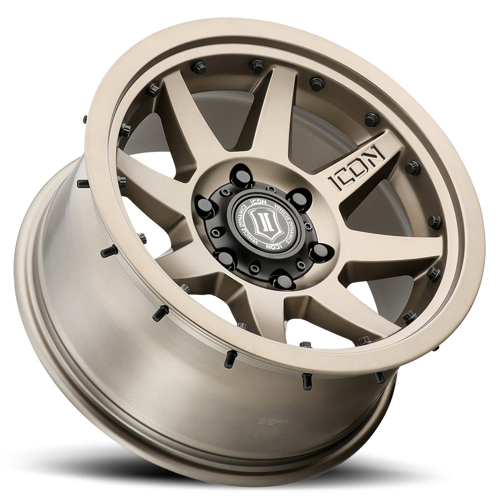 Rebound Pro 17 X 8.5 / 6 X 5.5 25MM Offset 5.75 Inch Back Space Bronze, ICON Alloys
