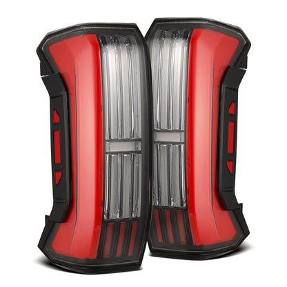 22-25 Toyota Tundra NOVA-Series Prismatic LED Tail Lights Black Red | AlphaRex
