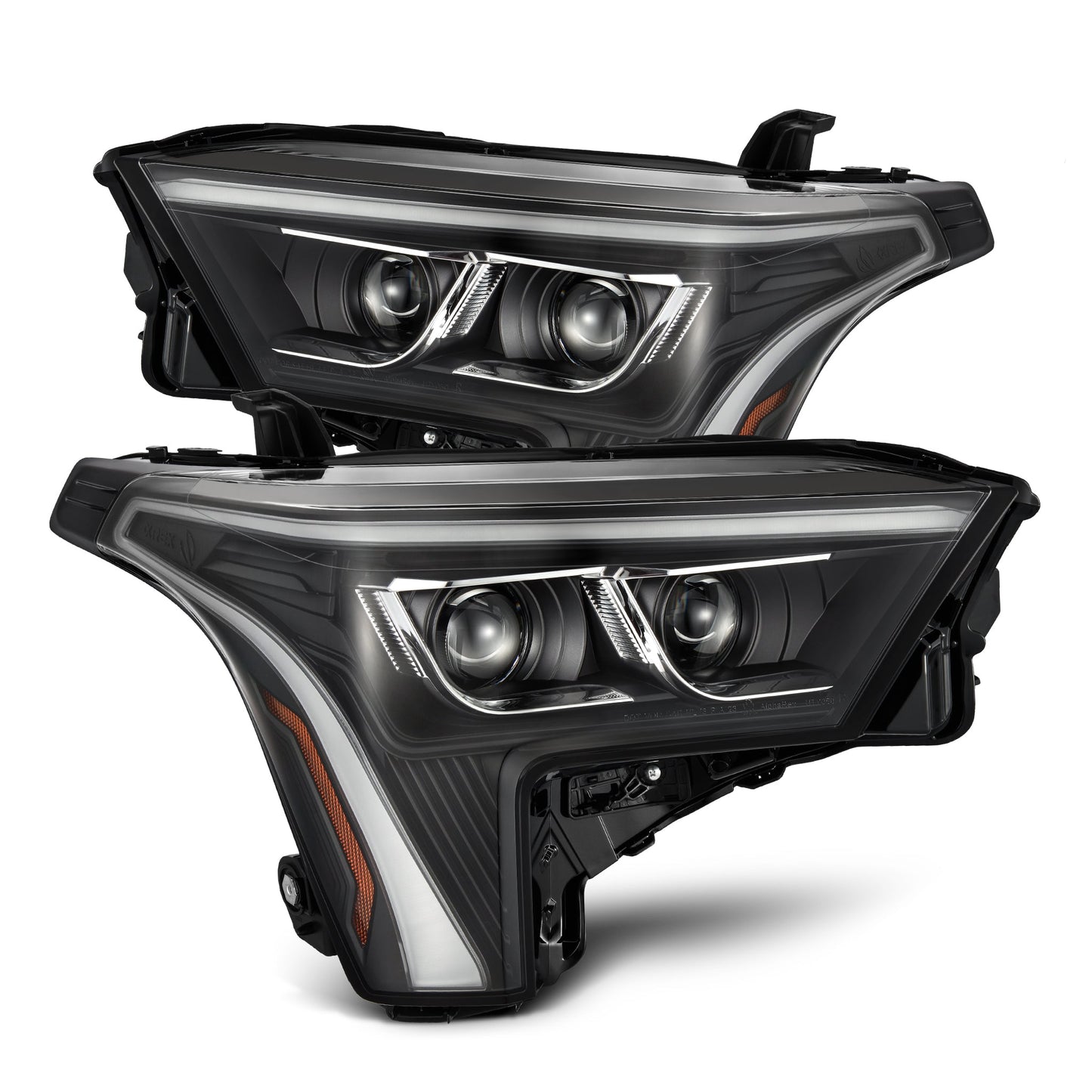 22-25 Toyota Tundra/Sequoia LUXX-Series LED Projector Headlights Black | AlphaRex