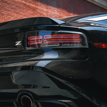 23-25 Nissan Z Quad-Loop Style NOVA-Series Prismatic LED Tail Lights Black | AlphaRex