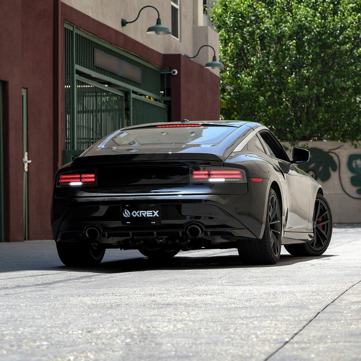 23-25 Nissan Z Quad-Loop Style NOVA-Series Prismatic LED Tail Lights Black | AlphaRex