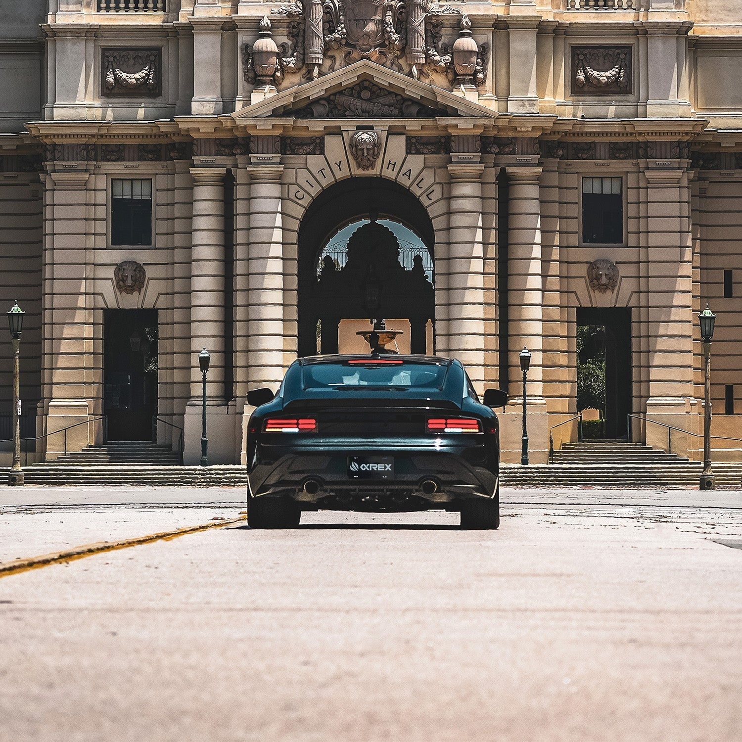 23-25 Nissan Z Quad-Loop Style NOVA-Series Prismatic LED Tail Lights Black | AlphaRex